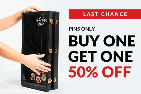 LAST CHANCE - PINS ONLY - BUY ONE GET ONE 50% OFF