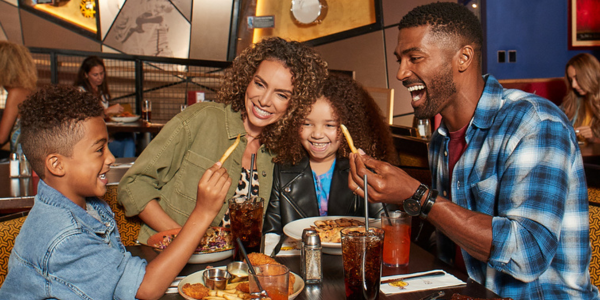 Celebrate Father's Day at the Hard Rock Cafe - Family at dinner